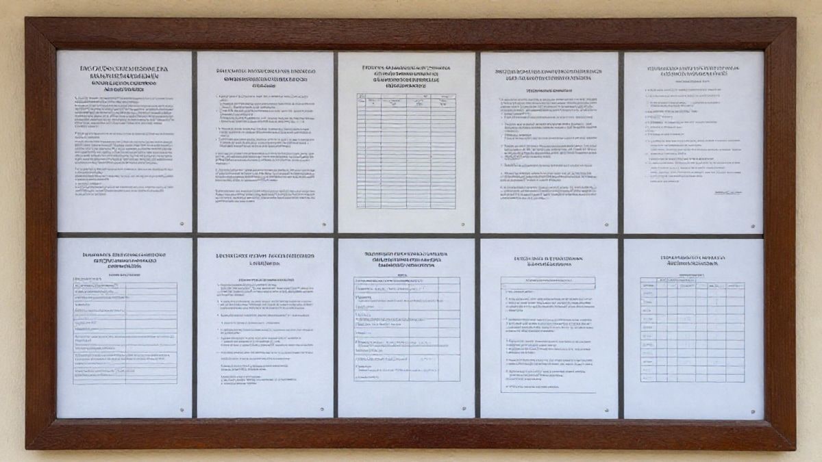 Imagen ilustrativa: un tablón de anuncios con avisos oficiales en una oficina municipal