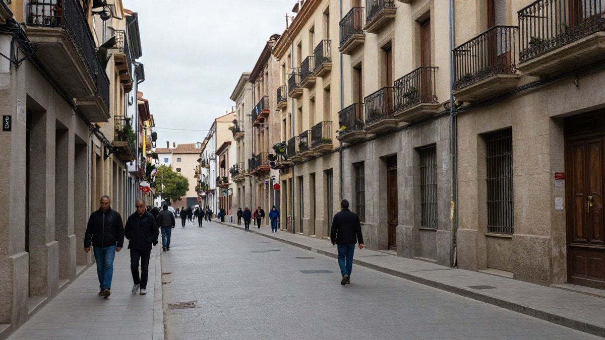 Imagen ilustrativa: entrada de un centro cultural municipal con un panel informativo sobre la exposición.