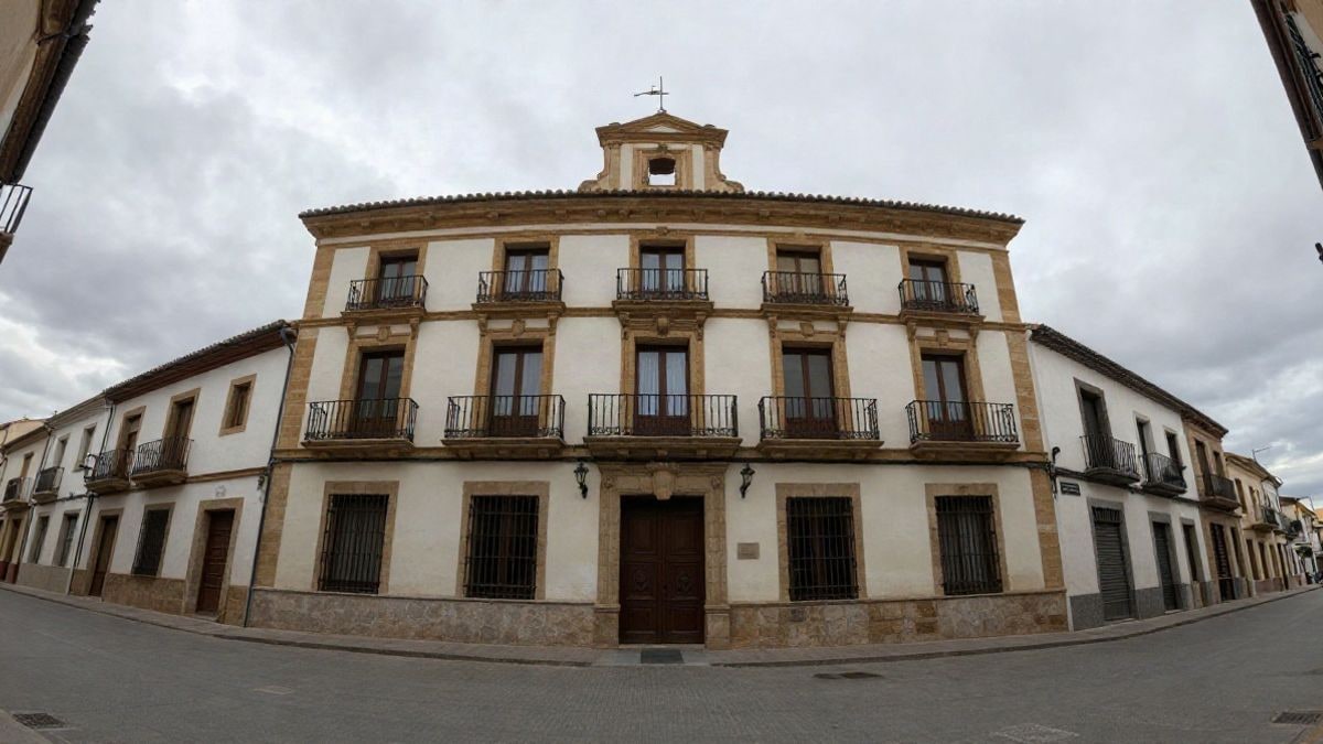 Illustrative image: facade of a generic municipal building viewed from a low angle with a cloudy sky