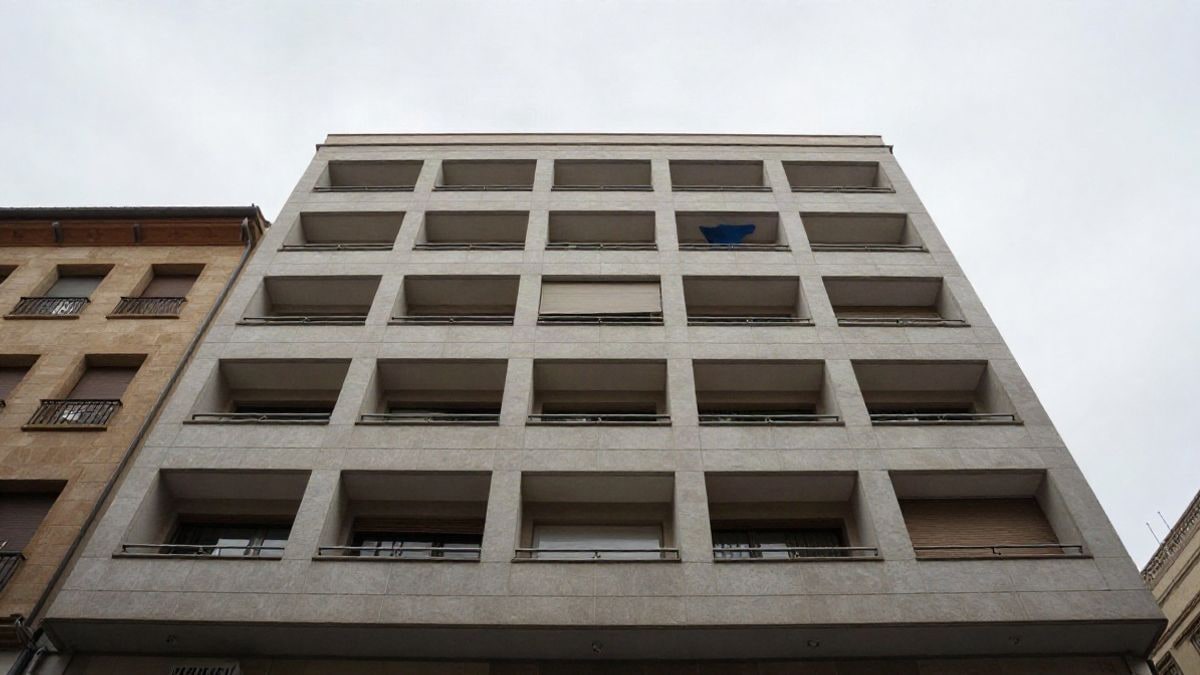 Imagen ilustrativa: ángulo bajo de un edificio moderno de centro juvenil con cielo despejado
